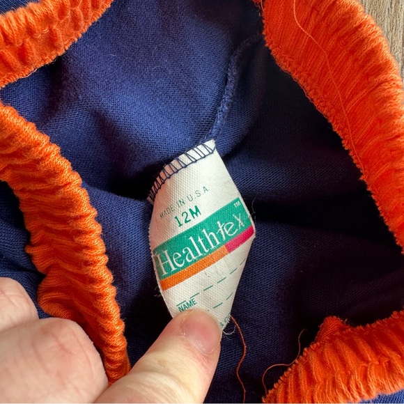 Vintage single stitch Detroit White Tigers T-Shirt and Blue Orange Shorts Set - Picture 2 of 7